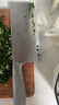 十八子作 不锈钢家用菜刀 耐滑手柄刀具盈光切片刀SL1703-B【彩盒装】 实拍图
