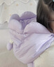 迷你巴拉（minibala）【迷你小蛋仔】婴儿羽绒服三防连体羽绒服男女童宝宝连体衣 紫色70120 【白鸭绒-1000+清洁度】 100 CM 2-4岁 实拍图