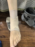 Jherz日本进口护脚踝绷带护具轻薄防崴脚扭伤套男女韧带脚腕伤后固定套 肤色【轻薄升级款】 L（一只） 实拍图