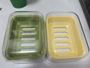茶花 肥皂盒香皂盒创意沥水免打孔带盖浴室洗衣皂盒皂架 2只 实拍图