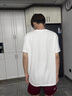 啄木鸟纯棉短袖t恤男士圆领夏季潮流宽松复古港风半袖青少年ins风上衣服 AZ521白色 XL 实拍图