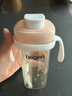 HEGEN海格恩吸管杯1-3岁330ml儿童PPSU多功能学饮杯直饮喝水杯粉色 实拍图