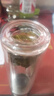 【⭐京东物流配送】高硼硅双层玻璃杯大容量泡茶杯水杯子茶水分离 【双层加厚】茶杯 350ml 1只 实拍图