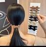 杰唯伊高马尾发绳彩色编织发圈头绳女2024新款高端高级感扎头皮筋高弹力 BH-FQ146蝴蝶结2根装（不指定） 实拍图