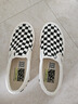 VANS范斯中性鞋Slip-On VR3低帮经典帆布鞋休闲鞋 一脚蹬 棋盘格 38.5 实拍图