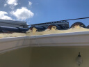 墅耐斯 pvc塑料天沟雨水槽屋檐导水槽别墅外墙方形雨水管7英寸棕色 90度阳角（屋檐外凸转角） 实拍图
