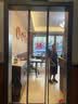 HKML磁吸门帘空调隔断pvc透明挡风隔热防冷气超市商用冬季门帘定做 灰色1.6mm加配重  0.4米宽×2.1米高/片 实拍图