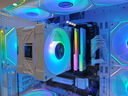 瓦尔基里（VALKYRIE）AL125-L WHITE VK CPU风冷散热器 双12CM 4热管 1.54吋LCD 支持LGA1700 AM5 ARGB光效  实拍图