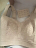 千奈美内衣女大胸显小薄款无痕无钢圈全罩杯收副乳文胸 梨花白 3XL 实拍图
