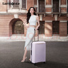 新秀丽（Samsonite）行李箱20英寸简约大波浪箱登机拉杆箱旅行箱KJ1丁香紫密码箱 实拍图
