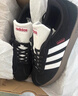 adidas T头鞋 VL COURT复古板鞋德训鞋男女阿迪达斯轻运动   黑色/白色JS3004   38 实拍图