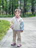 班喜迪女童卫衣春秋款2025新款洋气儿童长袖上衣宝宝翻领polo衫秋季童装 米色 100 实拍图