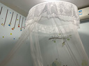 雅鹿圆顶式落地家用蚊帐2025新款卧室免安装蚊帐吊顶挂钩天花板宫廷风 圆顶吊床-白色【全包围防蚊】 150*200cm蚊帐-适合1.5m床 实拍图