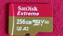 闪迪（SanDisk）256GB TF(MicroSD)内存卡 4K极速金卡A2 V30 U3行车记录仪 运动相机无人机 监控存储卡 读190MB/s 实拍图
