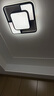 TCL照明LED客厅灯灯具套餐卧室吸顶灯餐厅北欧后现代灯 60W 摩登黑-三色调光-40*40cm 实拍图