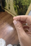 周六福红18K金耳线雪花玫瑰金耳饰生日礼物女 C0911385 一对 实拍图