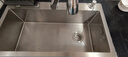松派厨房水槽304不锈钢水槽双改大单槽水池盆洗菜盆台下盆洗碗槽 右排0涂层+抽拉龙头 750*410mm【国标SUS304假一赔十】 实拍图