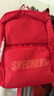 斯凯奇（Skechers）男女同款196家族双肩包电脑包学生经典百搭简约高中书包旅行背包 赛车红/001W 20-30升 实拍图