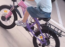 永久儿童自行车6-10-15岁以上中大童变速减震山地车单车赛车男女孩 辐条-维卡紫【减震 碟刹 99%装】 18寸7速【适合120-135cm】 实拍图