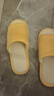果洛菲（GUOLUOFEI）棉麻拖鞋女夏家居家用布艺亚麻室内情侣四季春秋地板 黄色 40-41 实拍图