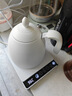maxwin 电热水壶恒温保温一体烧水壶家用功夫茶泡茶专用细长嘴咖啡随手泡茶艺壶开水不锈钢 0.6L 【温控保温】白色 实拍图