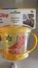 NUBY（努比）宝宝零食杯婴儿零食碗幼儿防泼洒带盖便携手柄儿童辅食盒 黄色恐龙 实拍图