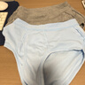 三枪内裤男【全棉高腰】高弹罗纹透气大码纯色爸爸父亲节三角裤3枚装 实拍图