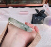 中国黄金（CHINA GOLD）天山翠玉手镯女金丝玉镯子冰透飘花叮当镯生日礼物送女朋友 京速达-天山翠手镯54# 实拍图