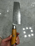 信作刀具73层大马士革钢菜刀家用小菜刀女士切片刀厨房料理刀粉末钢刀 实拍图