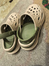 唐狮（TonLion）凉鞋男女鞋夏季情侣款洞洞鞋男士外穿沙滩凉拖鞋 墨绿 36/37 实拍图