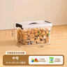 禧天龙塑料透明整理箱衣物收纳箱书本玩具零食储物箱中号 单只 带提手 实拍图