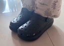 卡骆驰crocs檀健次同款经典泡芙洞洞鞋百舒适男沙滩鞋女鞋休闲鞋|207521 黑色-001(含智必星) 37 (230mm) 38 实拍图