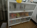 唐辑钢制书架书柜防尘落地多层带门铁艺置物架收纳储物柜四层120 实拍图