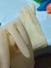 巧姨灵巧型贴手高弹家务手套厨房洗碗家政清洁女耐磨乳胶牛筋橡胶耐用 本色5双 S小码 实拍图