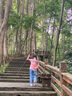 kocotree儿童防晒帽夏季宝宝男童女童大帽檐太阳帽防紫外线沙滩遮阳帽 西柚小兔子 L码：建议头围53-54cm，6-10岁 实拍图