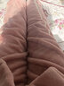 芬腾睡衣女珊瑚绒秋冬季新款休闲长袖开衫保暖翻领长裤家居服套装 豆沙粉 XL 实拍图