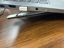 ThinkPad联想 笔记本支架电脑桌支架 便携立式铝合金增高架适用苹果小新PRO14 华为11-17.3英寸 ZJA3 银色 实拍图