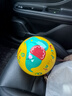 费雪（Fisher-Price）儿童玩具球 宝宝小皮球拍拍球22cm(黄色 赠打气筒)生日礼物礼品 实拍图
