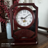 汉时（Hense）中式复古双面座钟客厅桌面台钟两面时钟创意石英钟表HD206 双面看时 实拍图