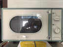 美的（Midea）小滋味微波炉家用小型 复古旋钮薄荷曼波风 一级能效平板变频轻音M1G1 实拍图