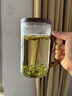 雅集玻璃杯月牙茶隔大容量豪饮杯800ml高硼硅水杯耐热泡茶杯木盖木把 实拍图