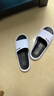回力运动厚底拖鞋男室内户外穿静音速干防滑凉拖鞋HL3A57卡其46-47码 实拍图