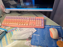 B.O.W航世 K161D 巧克力双模无线蓝牙键盘鼠标套装超薄静音笔记本台式电脑ipad笔记本女生办公打字通用 渐变樱花粉【键盘鼠标】无线+三蓝牙 实拍图