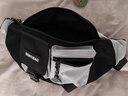 回力胸包男潮酷工装斜挎包时尚背包ins小包个性百搭腰包学生单肩包 黑色【徽章4+小熊猫挂件】 实拍图