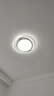 现代简约卧室灯北欧LED吸顶灯2025年新款家用明亮灯具造型灯饰 双圈白60cm三色变光72w 实拍图