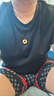 拇指白小T二代白色短袖T恤男女春夏三防纯棉白小丅打底衫上衣 黑色男款 4XL 实拍图
