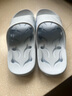 BAIHOU白猴浴室洗澡侧漏水防滑按摩情侣居家用凉拖鞋儿童 浅蓝33-34 实拍图