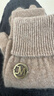 玖慕（JIUMU）山羊绒保暖手套女冬季加厚高档针织毛线手套户外防寒手套 实拍图