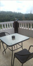 紫叶户外桌椅组合 阳台桌椅 现代简约 庭院露天铁艺休闲桌椅餐桌藤椅 4【椅】+1【方桌有孔 80X80】 实拍图
