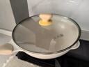 炊大皇 炒锅 麦饭石色不粘锅多功能少油烟炒菜锅平底28cm 电磁炉通用 实拍图